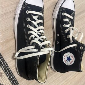 Converse Black and White High-Tops